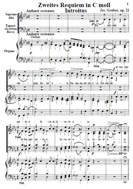 Deuxième requiem, Introït et Kyrie